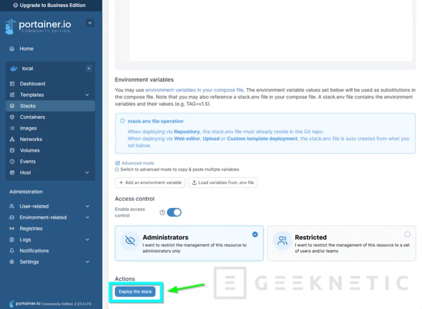 Geeknetic Monitoriza tu infraestructura de manera sencilla y visual: Instala Checkmk usando Docker y Portainer 5