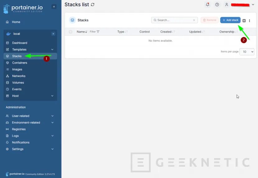 Geeknetic Monitoriza tu infraestructura de manera sencilla y visual: Instala Checkmk usando Docker y Portainer 3