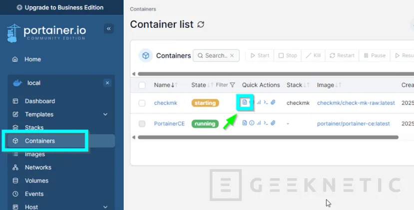 Geeknetic Monitoriza tu infraestructura de manera sencilla y visual: Instala Checkmk usando Docker y Portainer 6
