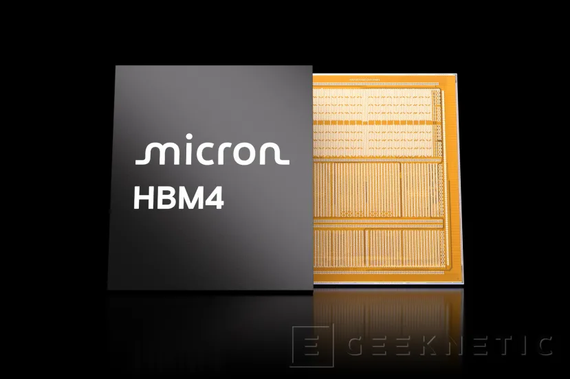 Geeknetic Micron ya tiene listas las primeras memorias HBM4 con un ancho de banda de 2 TB/s y 36 GB 1