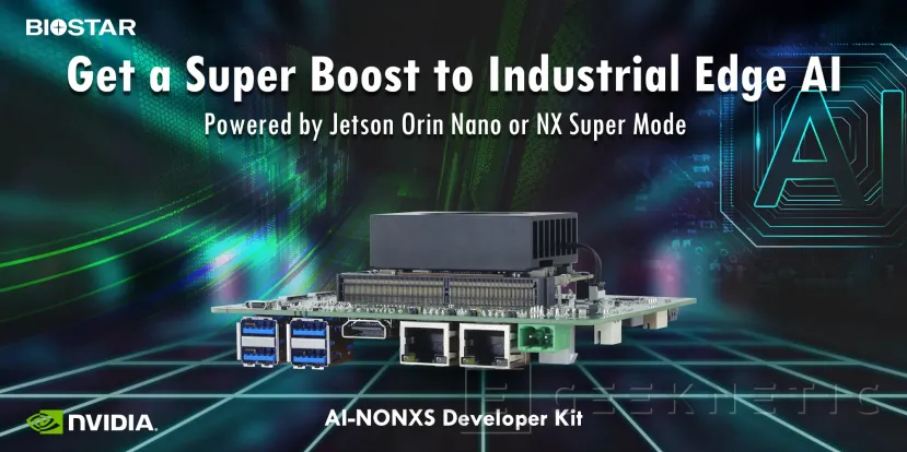 Geeknetic Biostar presenta el Kit AI-NONXS compatible con las plataformas NVIDIA JETSON Orin NX y Orin Nano 1