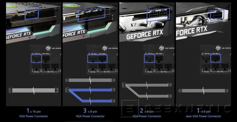Geeknetic MSI regala un adaptador de 16 pines a 2 x 8 pines con la compra de alguna de sus fuentes de alimentación 2