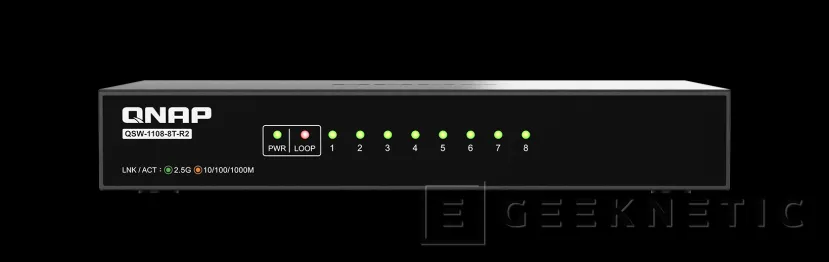 Geeknetic QNAP presenta el switch no gestionable de 8 puertos a 2,5 Gbps QSW-1108-8T-R2 1