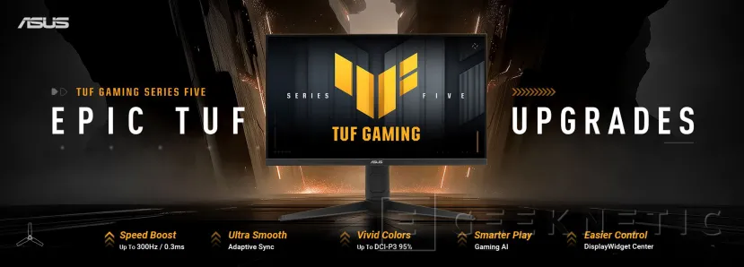Geeknetic Hasta 20 modelos disponibles en la nueva gama de monitores ASUS TUF Gaming con hasta 300 Hz y 0,03 ms  1