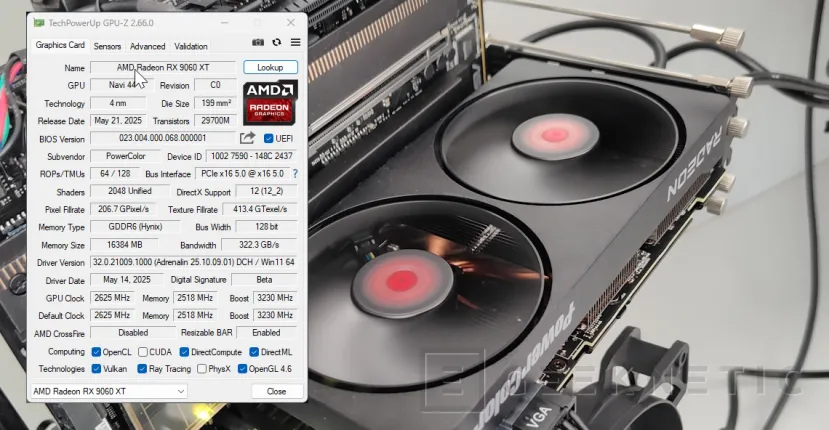 Geeknetic PowerColor AMD Radeon RX 9060 XT Reaper 16G Review 8