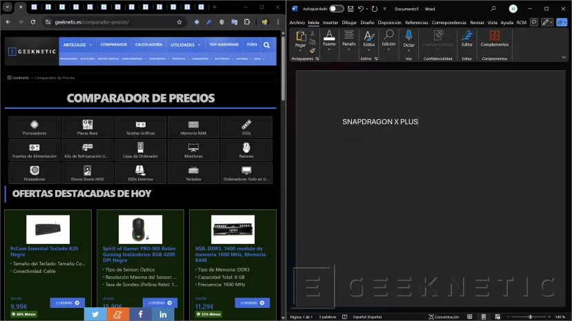 Geeknetic Hemos probado el Snapdragon X Series en nuestro día a día y este es el resultado 13