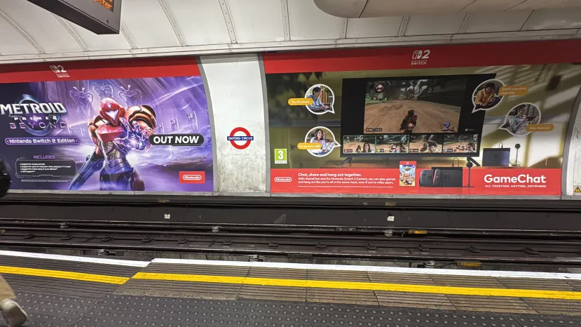 Geeknetic Metroid Prime 4 aparece como ya disponible en un anuncio en el metro de Londres 1