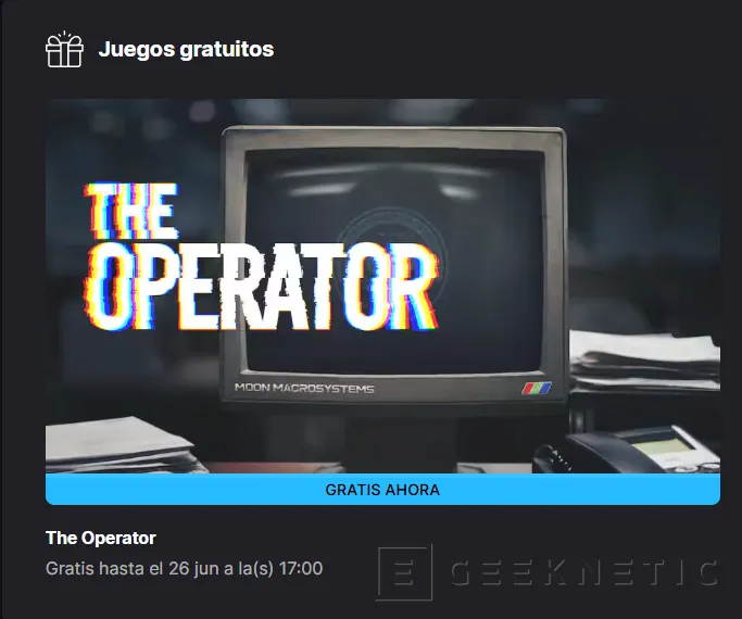 Geeknetic Esta semana tenemos Gratis The Operator en la Epic Games Store 1