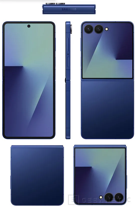 Geeknetic Se deja ver el Samsung Galaxy Z Flip 7 con un diseño más fino y Z Flip 7 FE que nos recuerda al actual Z Flip 6 1