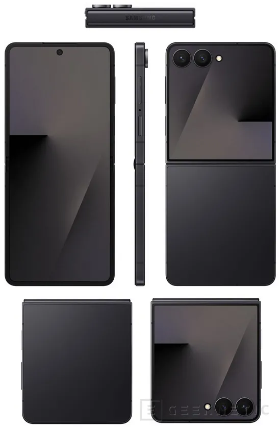 Geeknetic Se deja ver el Samsung Galaxy Z Flip 7 con un diseño más fino y Z Flip 7 FE que nos recuerda al actual Z Flip 6 3