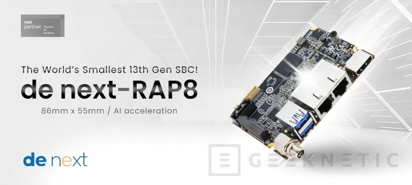Geeknetic La placa AAEON de next-RAP8 incorpora un Intel de 13 Gen en 84 x 55 mm de tamaño 1
