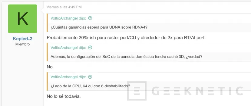 Geeknetic La arquitectura UDNA de AMD podría potenciar la PS6 y la próxima Xbox 1