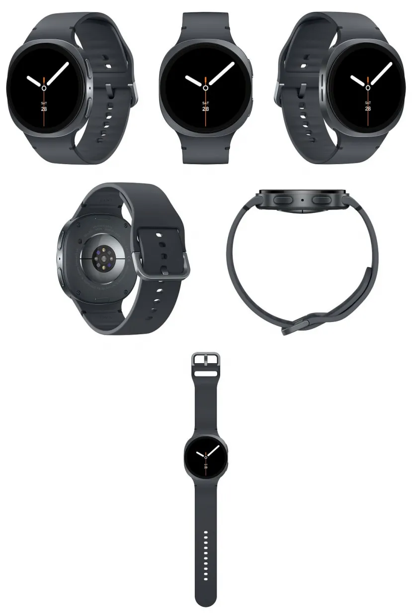 Geeknetic Se dejan ver en detalle los rediseñados Samsung Galaxy Watch 8 con un aspecto similar al del Galaxy Watch Ultra 1
