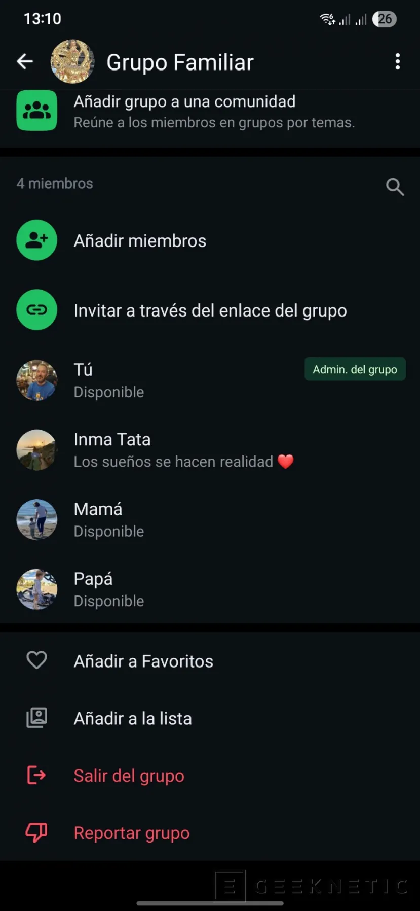 Geeknetic Cómo Eliminar un Grupo de WhatsApp 3