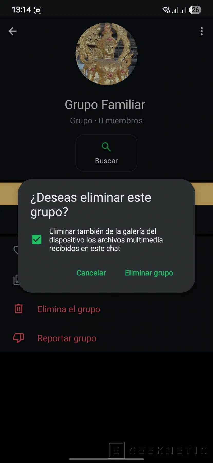 Geeknetic Cómo Eliminar un Grupo de WhatsApp 7