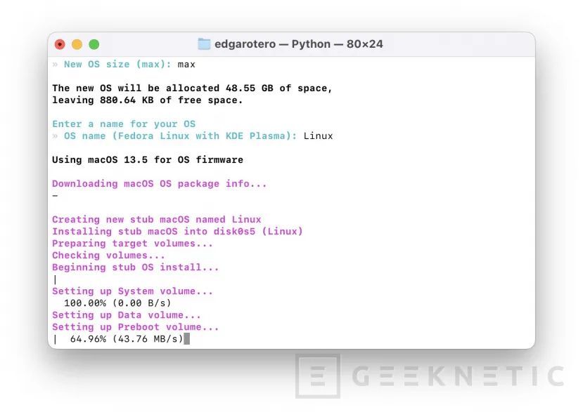 Geeknetic Cómo instalar Linux en Mac con Apple Silicon 13