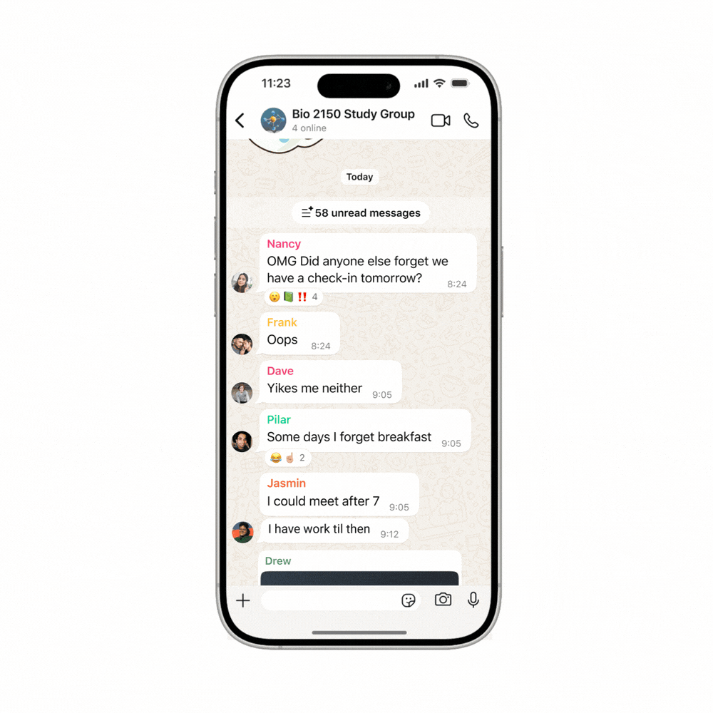 Geeknetic WhatsApp usará la Inteligencia Artificial de Meta para ayudarte a resumir los mensajes no leídos de los grupos 1