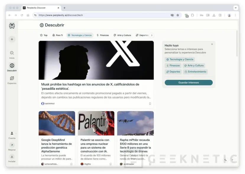 Geeknetic Perplexity: Cómo funciona este buscador con IA que puede sustituir a Google 2