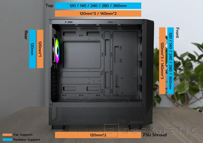 Geeknetic Las nuevas cajas MONTECH X5 incluyen 4 ventiladores con controladora ARGB por un precio contenido 2