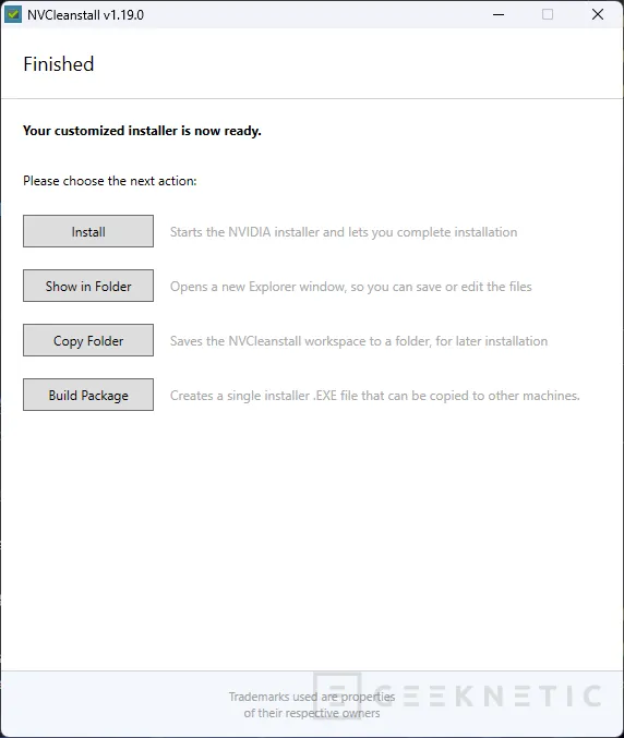 Geeknetic NVCleanstall: Cómo personalizar la instalación y Eliminar el Bloatware de los drivers de NVIDIA 11
