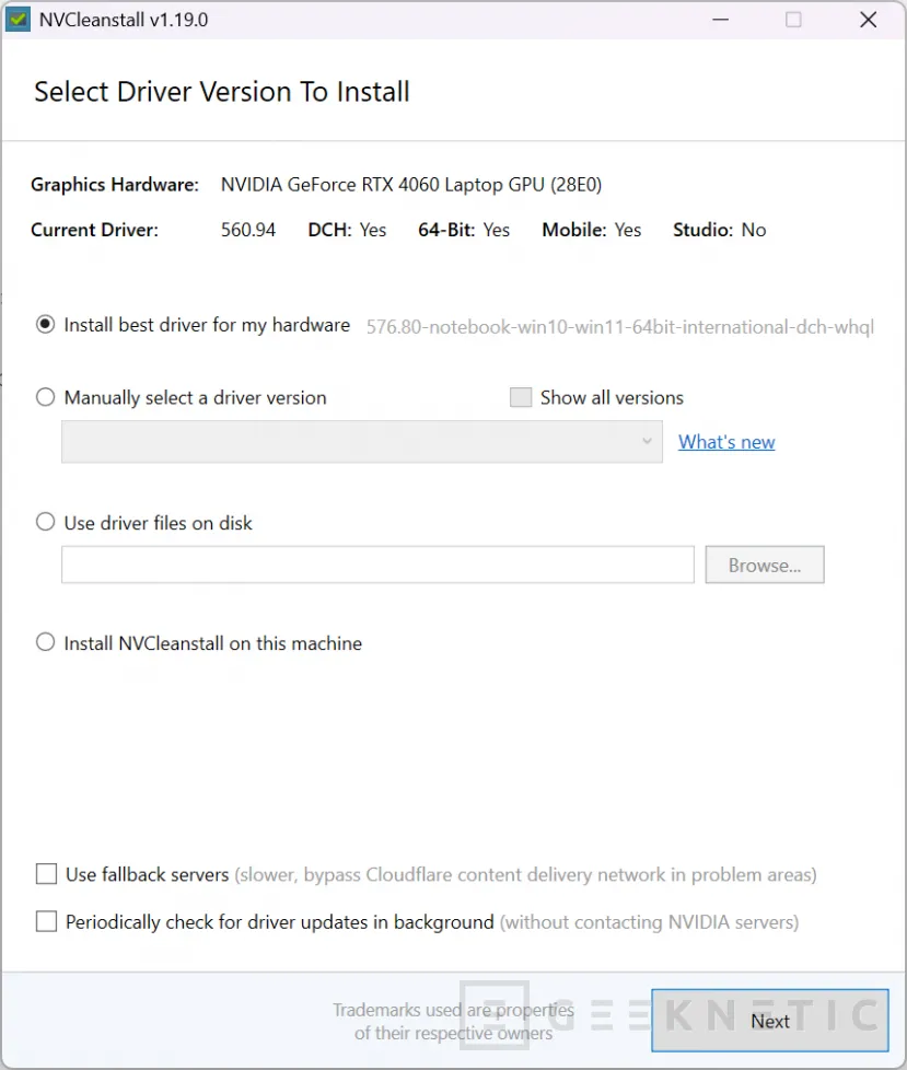 Geeknetic NVCleanstall: Cómo personalizar la instalación y Eliminar el Bloatware de los drivers de NVIDIA 3