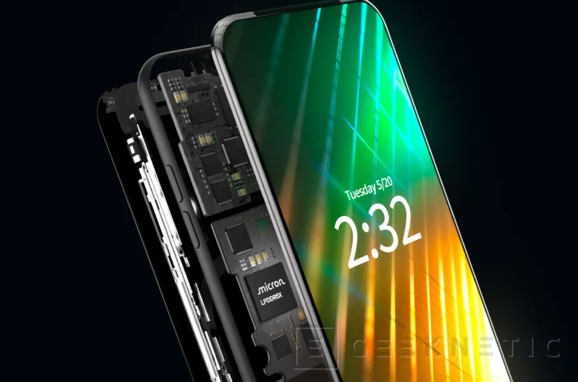 Geeknetic Micron ya tiene listas las memorias LPDDR5X para smartphones más rápidas del mundo gracias a su proceso 1-Gamma 2