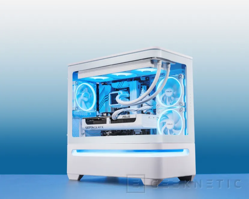 Geeknetic La nueva caja ASUS Prime AP202 tiene un tamaño Micro ATX y tiene cristal templado panorámico de una pieza 1