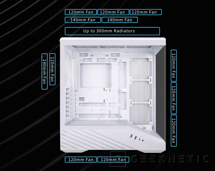 Geeknetic Lian Li lanza la nueva caja Vector V100, diseño panorámico y amplio interior desde 59,99 dólares 3