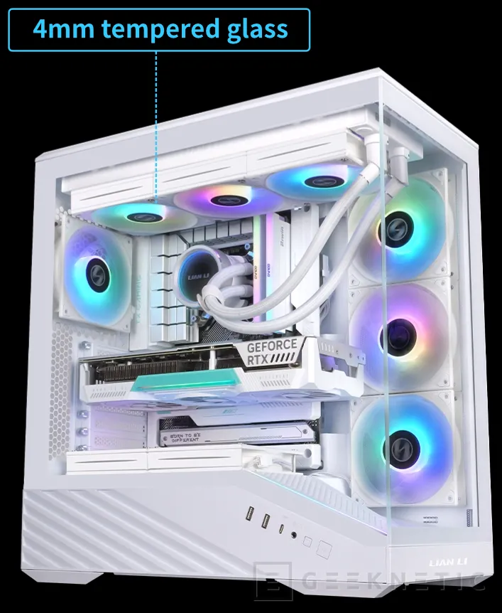 Geeknetic Lian Li lanza la nueva caja Vector V100, diseño panorámico y amplio interior desde 59,99 dólares 2