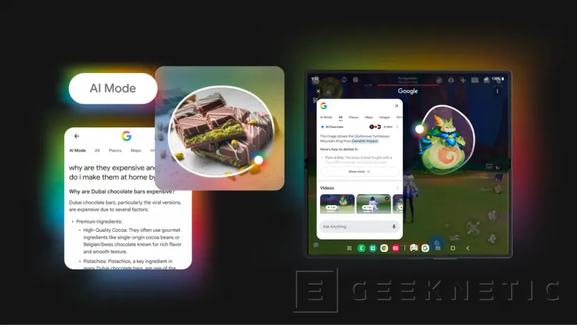 Geeknetic Google llevará Gemini a WearOS y añade nuevas funciones a Circle to Search como ayuda en el juego o Modo IA 3
