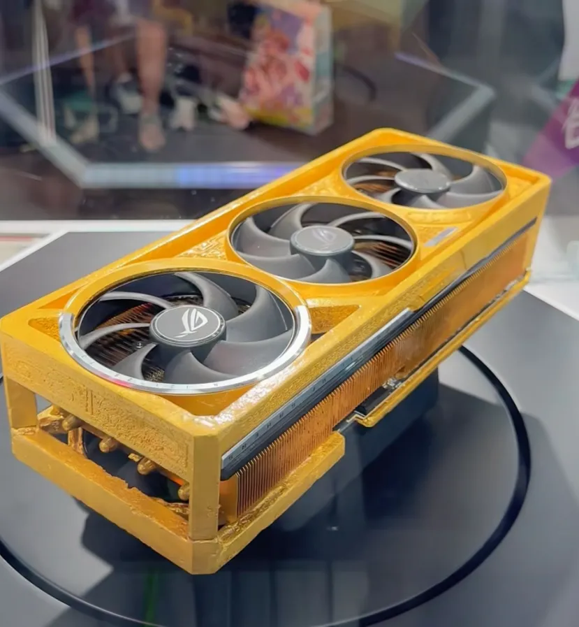 Geeknetic ASUS ha mostrado una NVIDIA RTX 5090 ROG ASTRAL construida con 5 kilos de oro 1