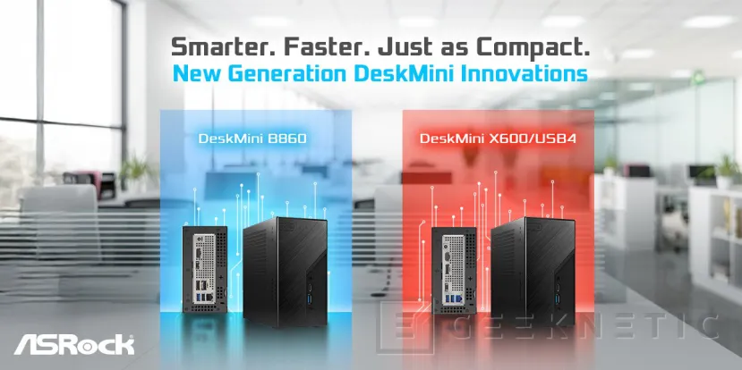 Geeknetic ASRock presenta sus MiniPC en 1,92 litros, procesadores Intel o AMD, hasta 128 GB de RAM y una gran conectividad 1