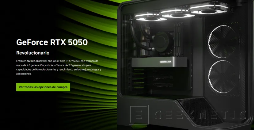Geeknetic Las NVIDIA RTX 5050 ya están disponibles a la venta, aunque sin stock, y con precios muy cercanos a la RTX 5060 1