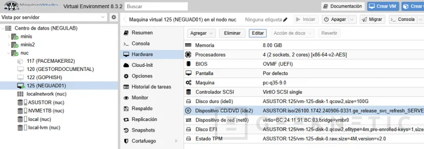Geeknetic Cómo instalar Windows Server 2025 en Proxmox VE: Guía paso a paso con novedades y funciones 15