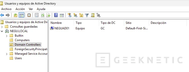 Geeknetic Cómo montar un Directorio Activo en Windows Server 2025 con PowerShell 6