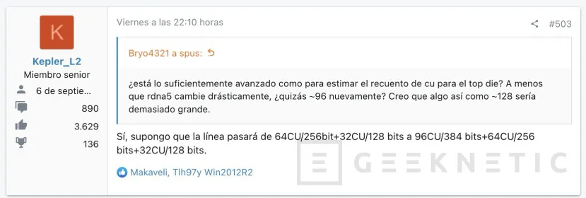 Geeknetic AMD apostará por GPUs RDNA 5 con hasta 96 unidades de cómputo y bus de memoria de 384 bits 1