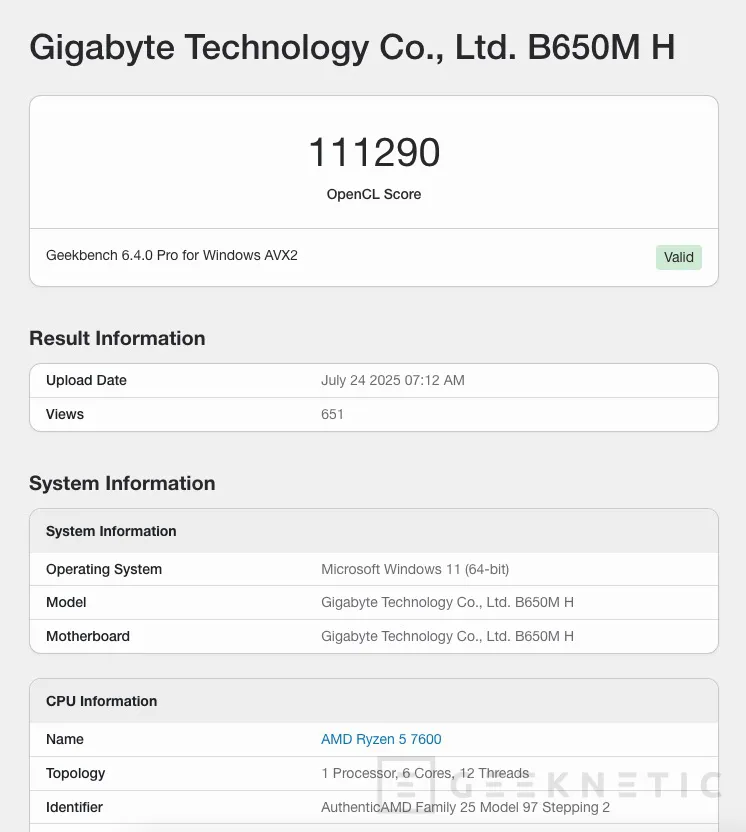 Geeknetic La GPU Lisuan G100 supera a la RTX 4060 en OpenCL, marcando el primer gran salto en diseño y fabricación independiente de China 1