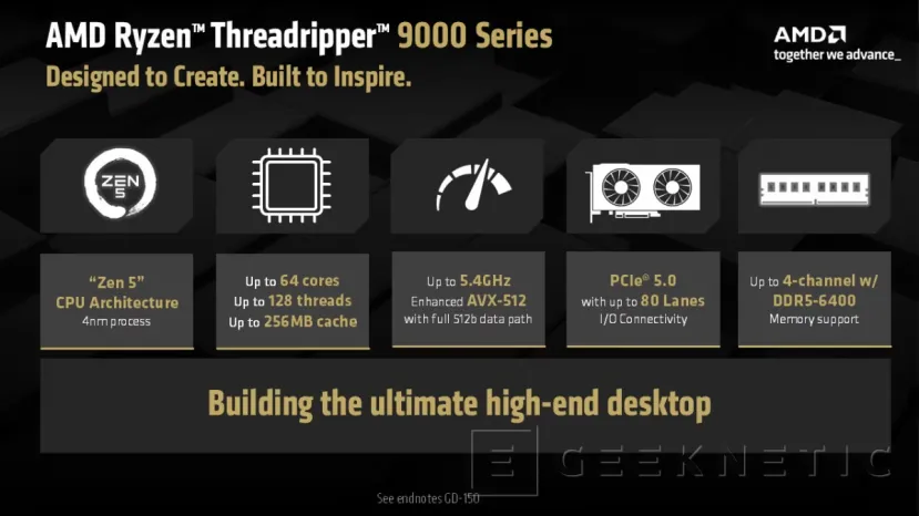 Geeknetic Los AMD Ryzen Threadripper 9000 con hasta 64 núcleos Zen 5 comenzarán a enviarse el 31 de julio con precios desde 1.379 euros 1