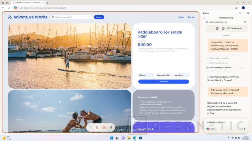 Geeknetic Microsoft presenta el Modo Copilot para su navegador Edge, una nueva forma de navegar por la web 2