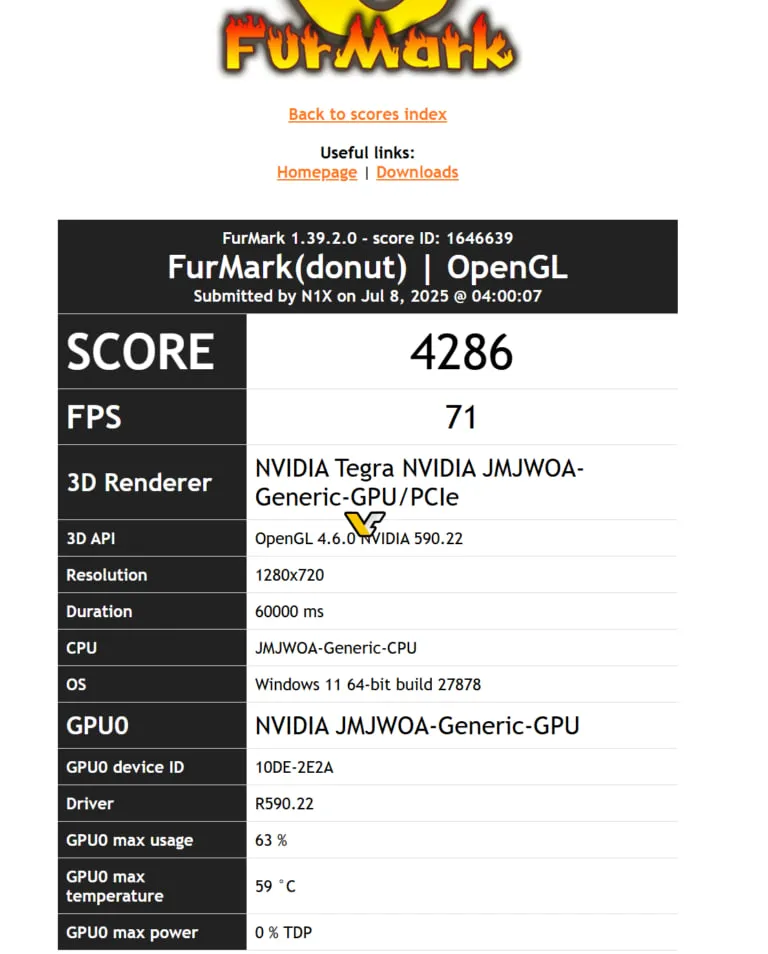 Geeknetic NVIDIA está probando el procesador N1X en Windows con una versión especial de los drivers 590.22 1