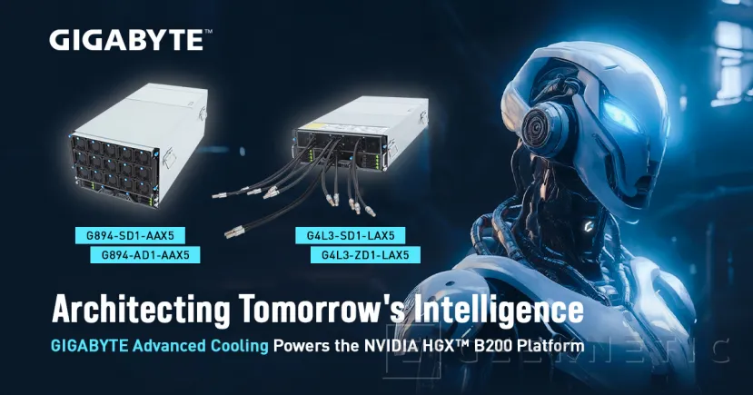 Geeknetic Nuevos servidores de Giga Computing basados en la plataforma NVIDIA HGX B200 y compatibles con los últimos Intel Xeon 1