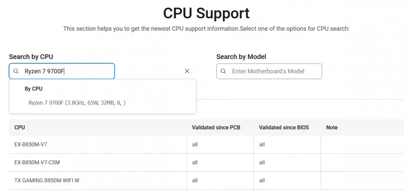 Geeknetic Aparece una referencia al AMD Ryzen 7 9700F sin GPU integrada en la web de ASUS 1