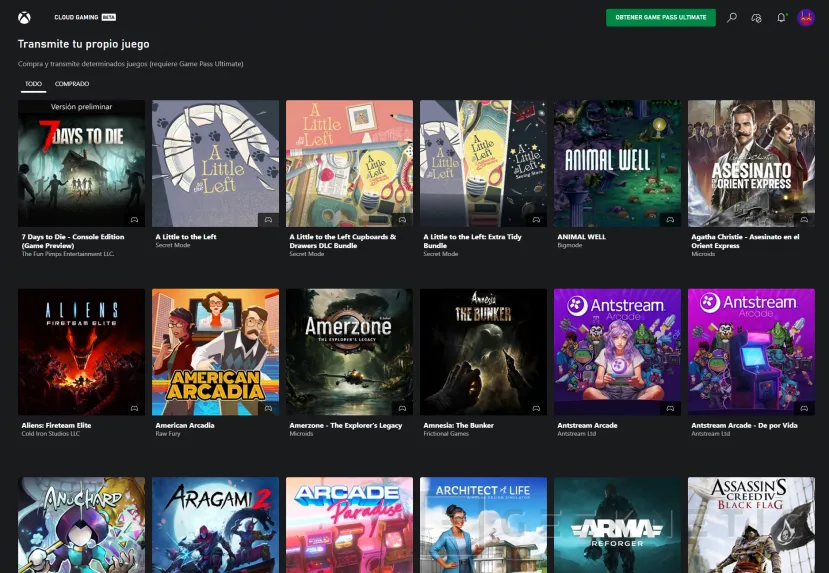 Geeknetic Transmite tu propio juego ya está disponible en PC: juega a más de 250 juegos en la nube incluidos los de consolas Xbox 2