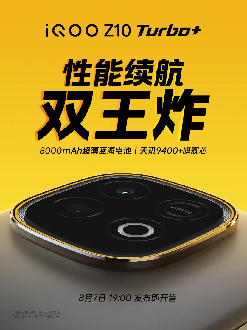 Geeknetic El iQOO Z10 Turbo+ se lanzará el 7 de agosto con una batería de silicio y carbono de 8.000 mAh 1