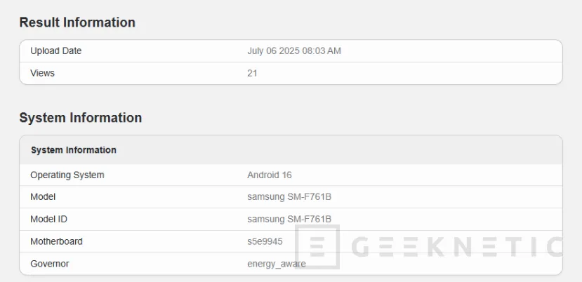 Geeknetic El Samsung Galaxy Z Flip 7 FE más económico llevará el Exynos 2400, 8 GB de RAM y One UI 8 con Android 16 1