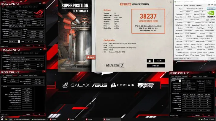 Geeknetic Consiguen aumentar hasta los 3.650 MHz la velocidad de reloj de una NVIDIA RTX 5090 D superando 3 récords 3