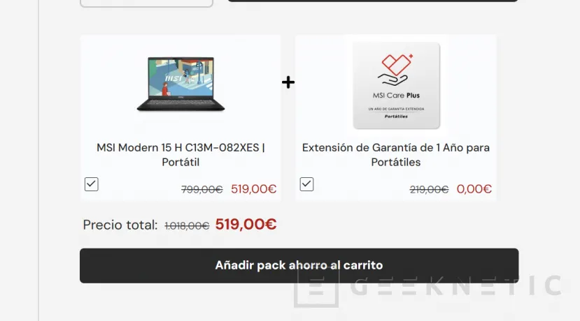 Geeknetic En agosto estrena este portátil MSI Modern 15 H con 300 euros de descuento, llévatelo por solo 499 con un Intel i7, 32 GB de RAM y 512 GB de SSD 4