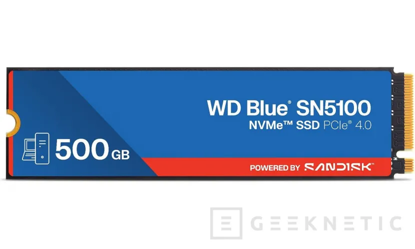 Geeknetic  WD Blue SN5100 alcanza 6,6 GB/s incluso en 500 GB y adopta la marca SanDisk en la nueva apuesta de Western Digital por los SSD NVMe 1