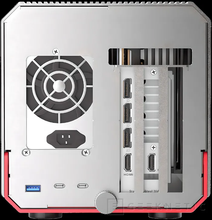 Geeknetic Vastarmor ha presentado una caja para GPU externa con USB-4 a 40 Gbps 4