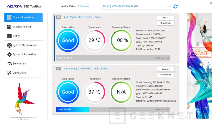 Geeknetic XPG MARS 980 BLADE 2TB Review 32